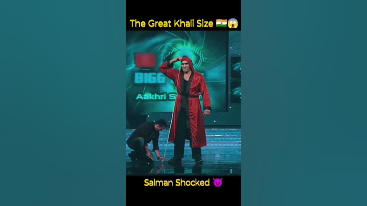 The Great Khali height and  chest size ✴️✴️#shorts || salman khan shocked😲||