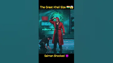 The Great Khali height and  chest size ✴️✴️#shorts || salman khan shocked😲||