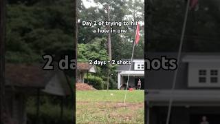 Day 2 of hole in one challenge #golf #golfing #golfshorts