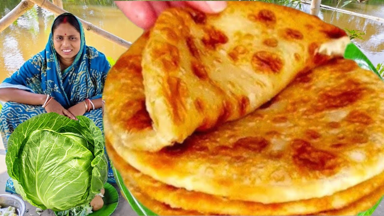 বাড়িতে একবার এইভাবে বাঁধাকপির পরোটা বানিয়ে খেয়ে দেখুন এতই স্বাদ যে রোজ বানাবেন | paratha recipe