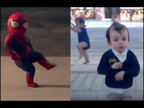 ♥Bebe araña y muchos bebitos♥ bailando el ras tas tas full(HD)!!