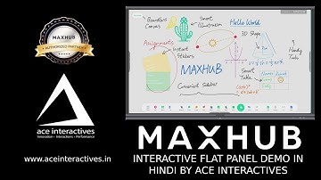 @Maxhub Interactive Flat Panel Demo - Hindi #digitalboard #smartboard #educational #maxhub #india