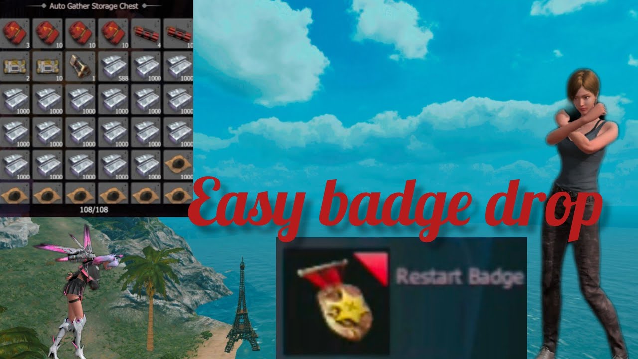 Easy Badge Drop Rank Server 🙀/ Last Island Of Survival 💖 😍 - YouTube