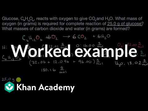 Worked example: Calculating amounts of reactants and products | AP Chemistry | Khan Academy