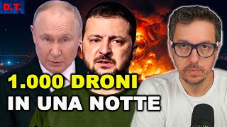 1.000 DRONI RUSSI SULL’UCRAINA IN UNA NOTTE | IL PIÙ GRANDE ATTACCO DI MOSCA FINO AD OGGI