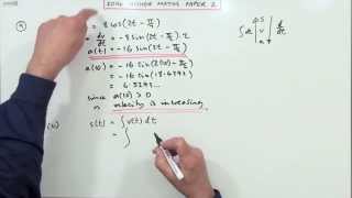 2014 SQA Higher Maths: paper 2 no.9: Rate of change