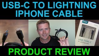 USB-C to Lightning MFi Certified Cable Fast Charging Syncing Cord by CHOETECH for iPhone X XS XR 8