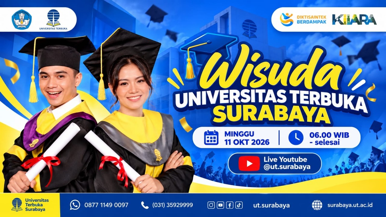 🎓 LIVE STREAMING WISUDA UNIVERSITAS TERBUKA SURABAYA | MINGGU, 11 OKTOBER 2026