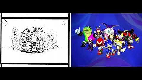 Sonic Heroes | Opening (Storyboard/Final Scene Comparison)