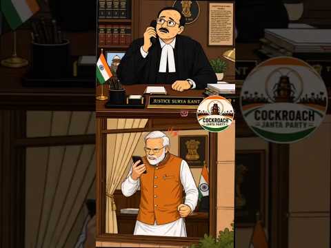 जस्टिस सूर्यकांत ने कॉकरोच बोला #cjp #comedy #shortvideo