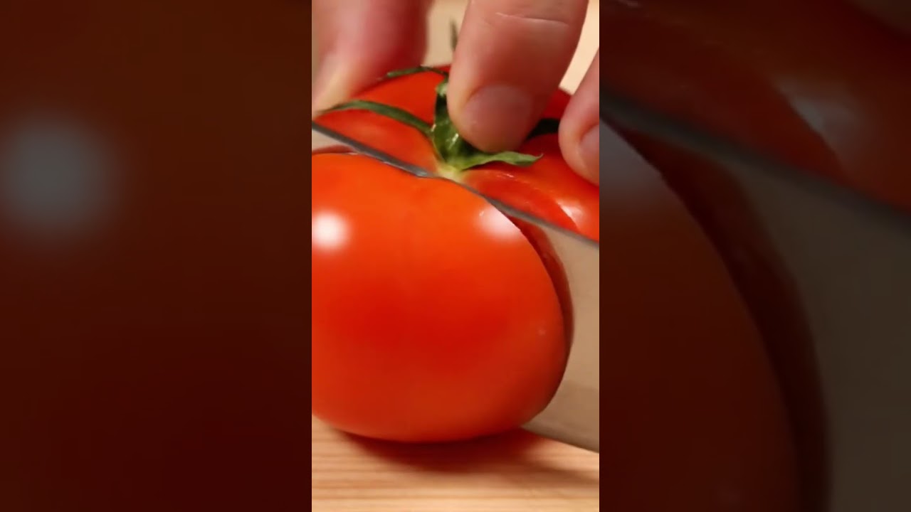 🍅 Tomato Cutting ASMR | Relaxing Slicing Sounds