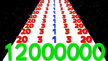 Number Stack 3D vs Number Run 3D - Satisfying ASMR Video (Noob vs Pro vs Hacker)