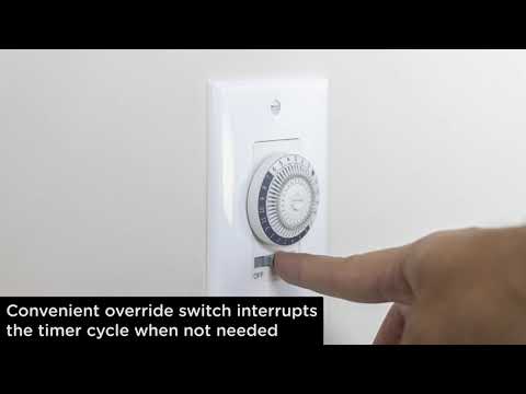 main  24-Hour Heavy-Duty Mechanical In-Wall Timer, Timer Only