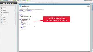 TI-Nspire & Python: Puolitusmenetelmä
