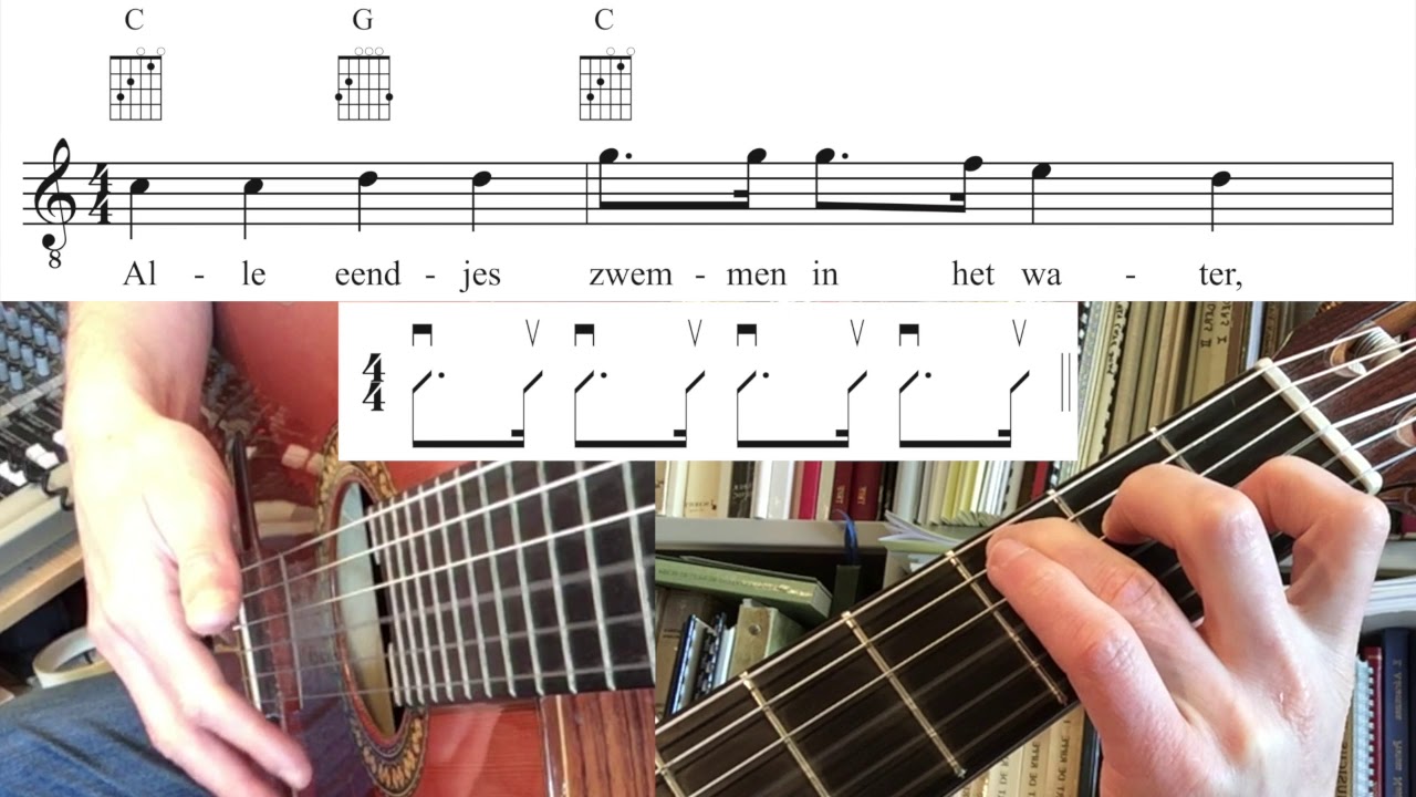 Alle Eendjes Zwemmen in het Water (Kinderliedjes op gitaar) YouTube Alle Eendjes Zwemmen in het Water (Kinderliedjes op gitaar) YouTube