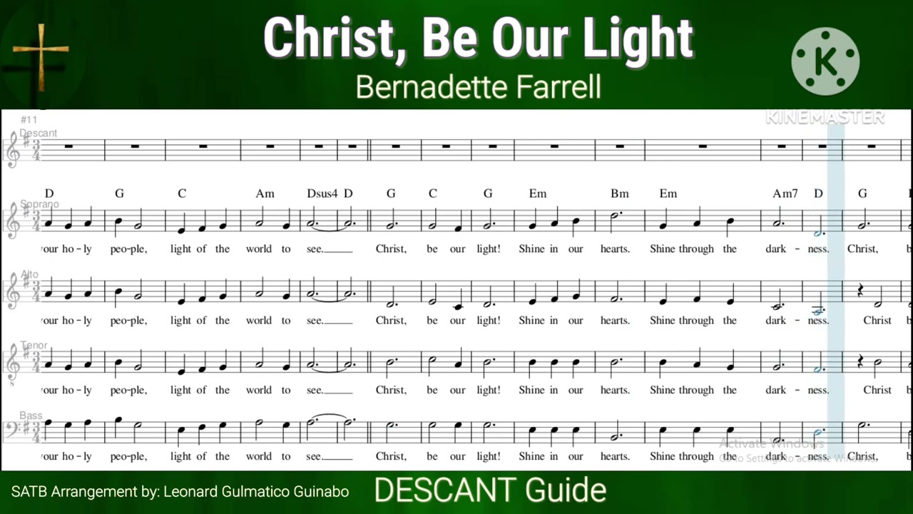 CHRIST, BE OUR LIGHT _ DESCANT Guide 