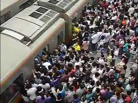 Incredible Crowding of Beijing Morning Rush Hour
