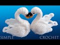 Como tejer Cisnes a Crochet para centros de mesa