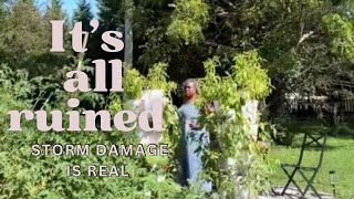 It’s all ruined: storm damage