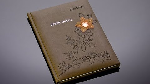 Embossed Address Book