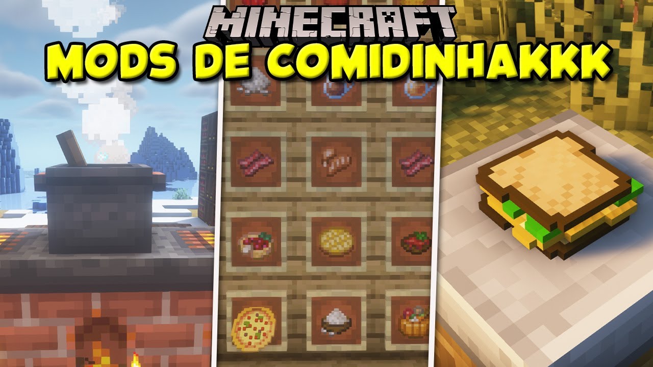 Top 7 melhores mods de comida para o minecraft youtube
