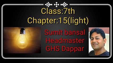 class 7th#chapter 15# light#PSEB