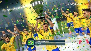 PES 2019 - COPA AMERICA FINAL - BRAZIL vs PERU - Full Match & Amazing Goals - PC Gameplay FHD screenshot 5