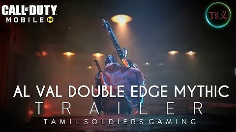 AS VAL DOUBLE EDGE MYTHIC Trailers | COD MOBILE | COD Tamil | Tš义