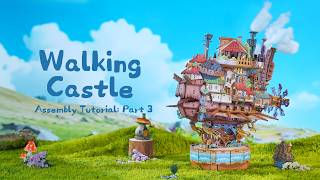 [Installation Tutorial Part 3] TONECHEER 3D Puzzle Transmission Model Kit Walking Castle Tutorial Profile