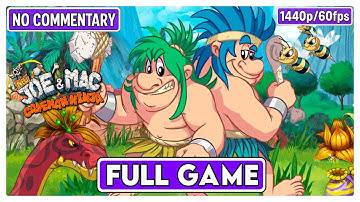 Joe and Mac Caveman Ninja - PC Gameplay Walkthrough FULL GAME 100% [1440p 60FPS] - No Commentary.