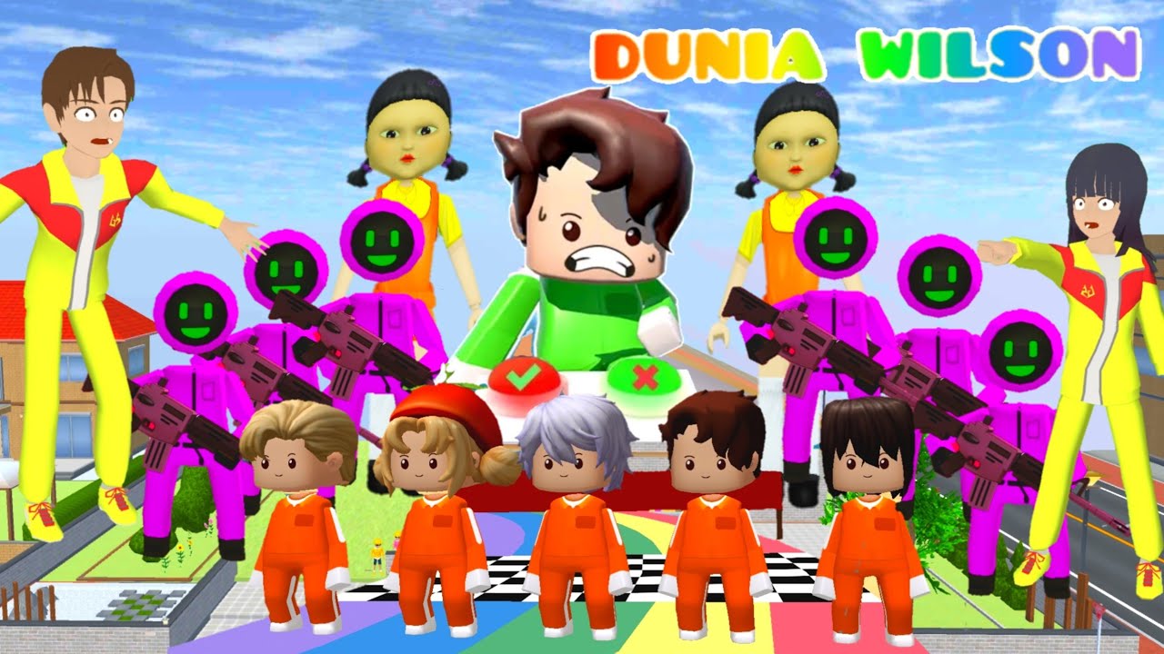 Yuta Mio Ikut Permainan Squid Game 2 Disuruh Kak Sakura Jadi Pink Guard