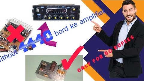 How to make  AMPLIFIER at home 