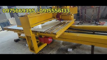 Máy cắt đá Đông Bắc lập trình CNC cắt dọc cắt ngang. Máy lắp về Phủ Lý - Hà Nam