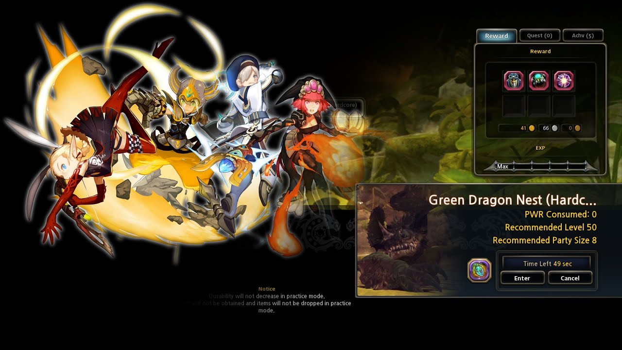 Dragon Nest [NA] Raid (Gladiator POV) - Green Dragon Nest (Hardcore)