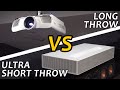 Ultra Short Throw vs Long Throw Projector - LG HU85LA vs Epson 5050UB