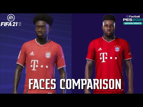 FIFA 21 Vs PES 2021 | Famous Young Players Faces Comparison Ft. Mbappe, Haaland, Felix ??