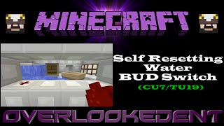 Self Resetting Water Bud Switch - Minecraft Xboxplaystation - Tutorial