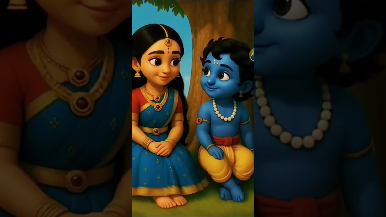 जब ठाकुर जी बने श्यामा सखी#krishnaleela#krishna#radheshyam#bhakti#indreshji#shortvideo#shortsfeed