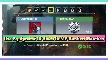 Call Of Duty Mobile Use Equipment 10 times in MP Ranked Matches use Any Lethal or Tactical Equipment