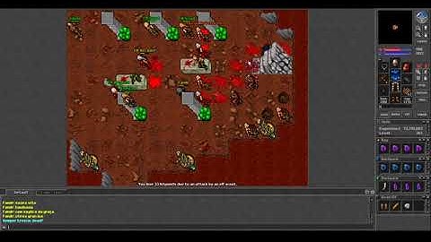 Old Tibia - Fandr RP 165 vs Dharalion (ELF BOSS) - (Calmera 2006 7.6)