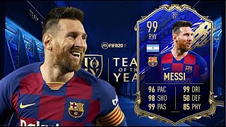 FIFA 20: LIONEL MESSI TOTY 99 PLAYER REVIEW I FIFA 20 ULTIMATE TEAM
