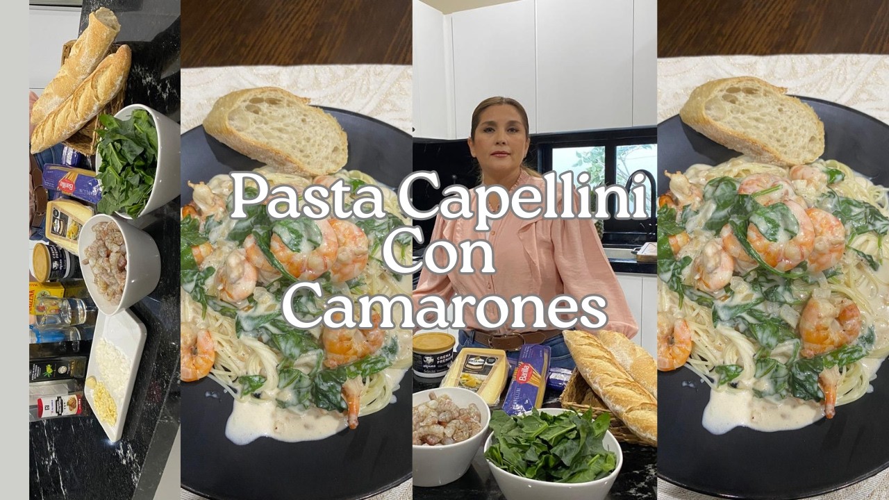 Receta de Pasta CAPELLINI Con Camarones