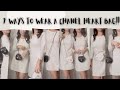 7 ways to wear a chanel heart bag