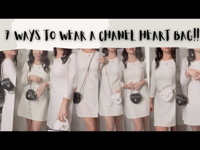 7 WAYS TO WEAR A CHANEL HEART BAG!! 