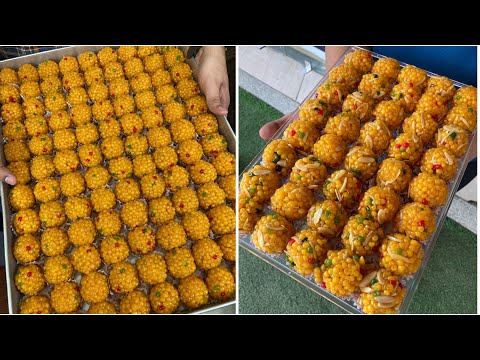 Boondi Laddo Making in Bulk || Indian Sweets #laddo #boondiladdo