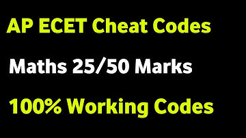 ap ecet 2023 cheatcodes maths 30+marks 100%workingcodes#ecetcheatcodes#ecet2023#apecet2023 #ecetap