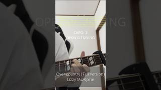 Over country by Lizzy McAlpine Guitar Tutorial (Full Version with tabs)