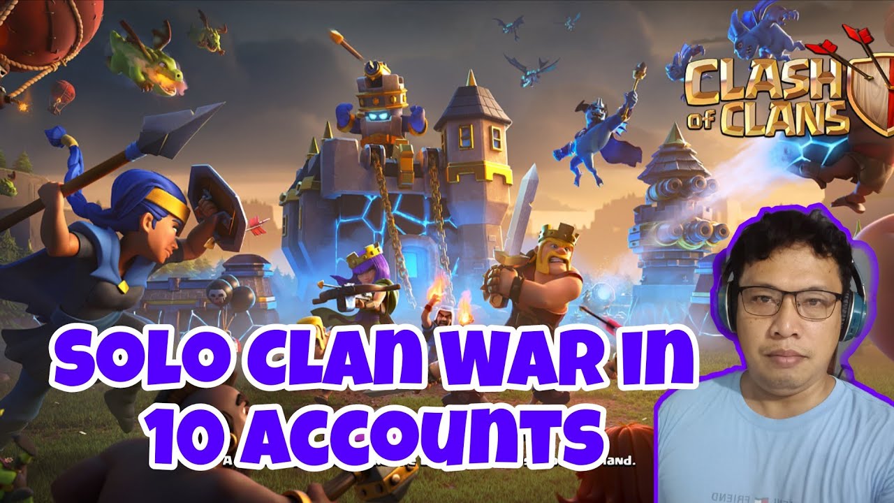 PART#1 SOLO CLAN WAR IN 10 ACCOUNTS  START WAR ZONE 8 CLAN VS ITS GURU (BANGLADESH) 