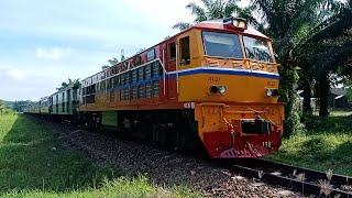 ดีเซล 4137 ทำขบวนรถเร็ว 167 กรุงเทพ - กันตัง | Rapid Train No. 167