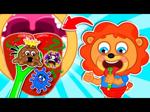Маша и Леопольд. чистилка для языка - Серии для всей семьи - Lion Family на русском